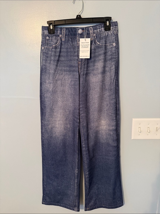Mila Rosabella Pants - Pull-On🔥NWT🔥 Wide-Leg Jeans in Distressed Blue